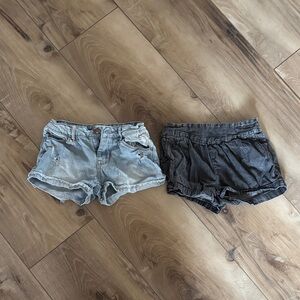 RSQ Kids Denim and Charcoal Shorts